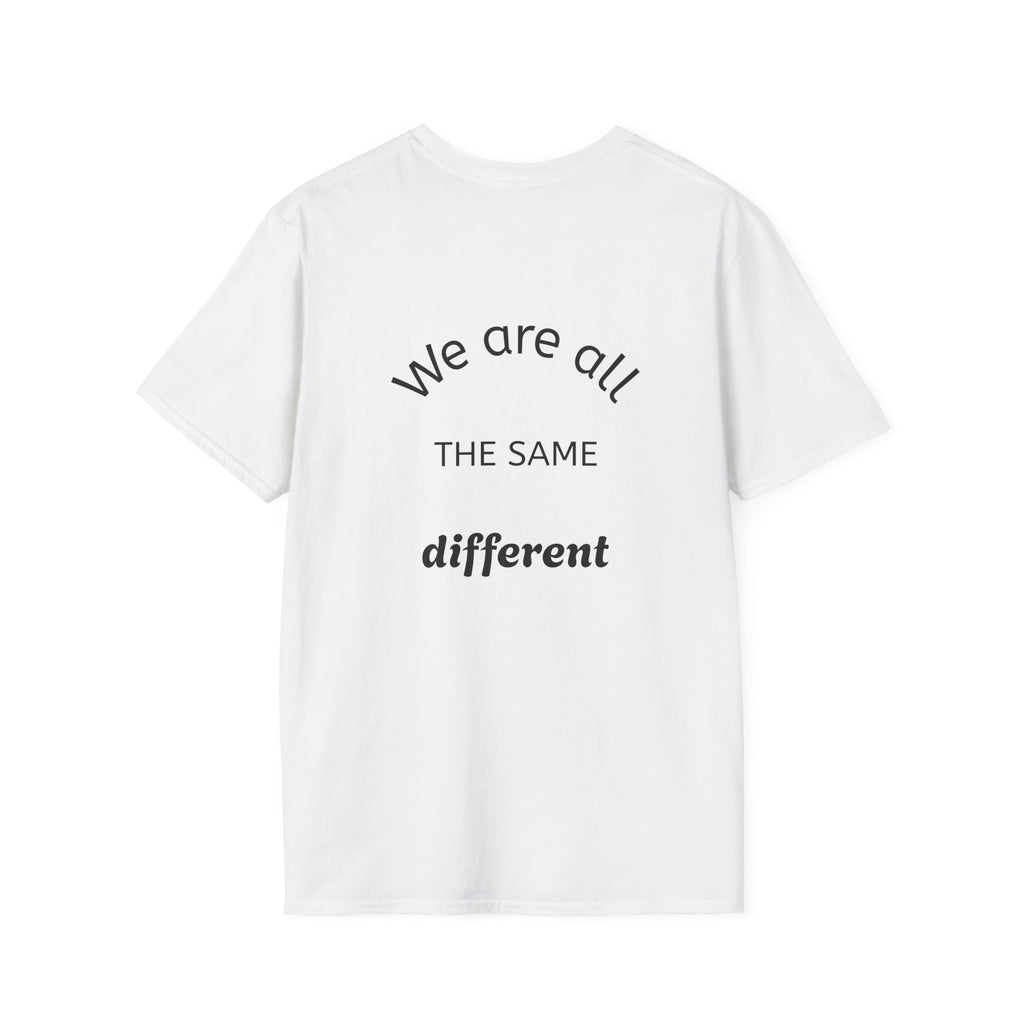 All The Same Different graphic tee in white