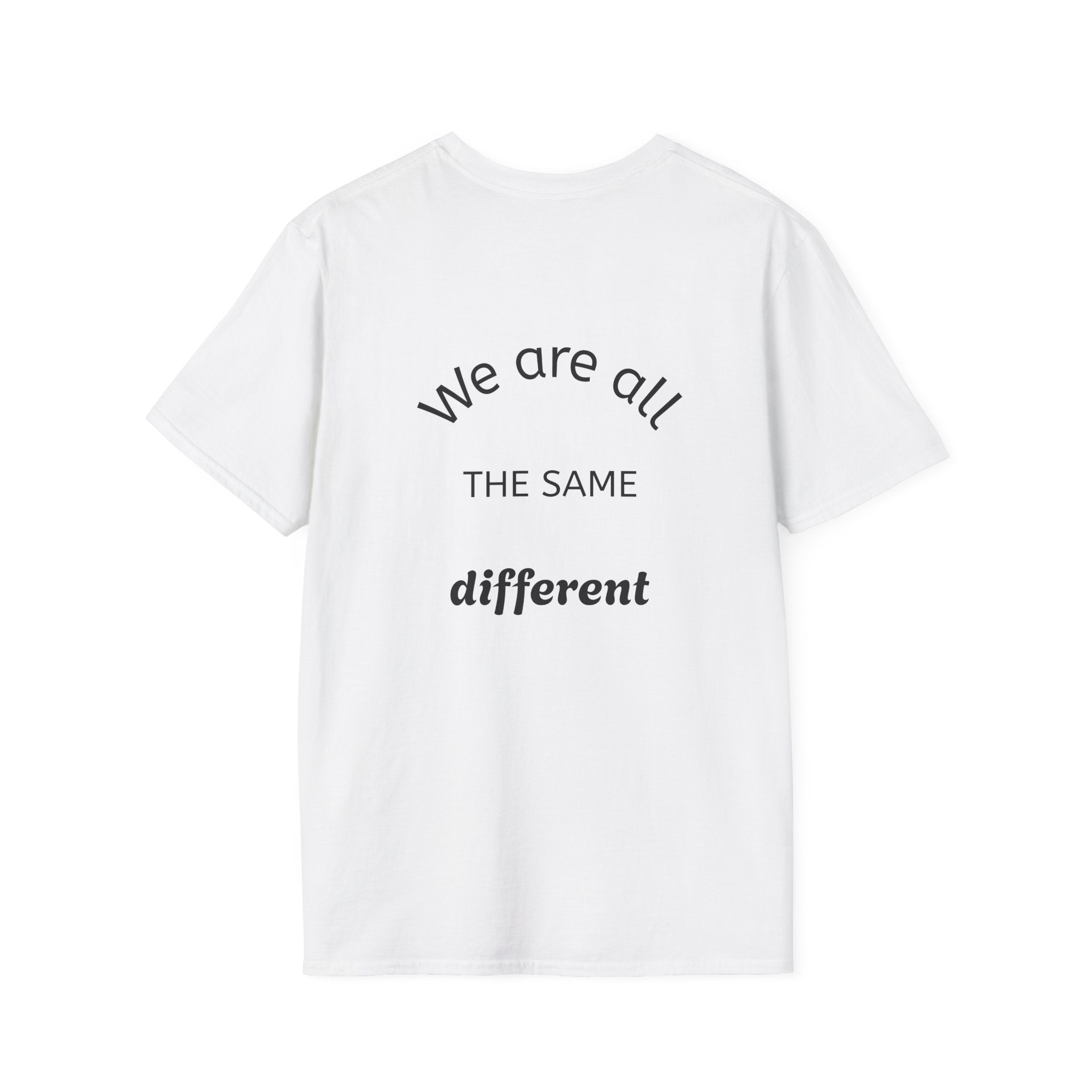 All The Same Different graphic tee in white