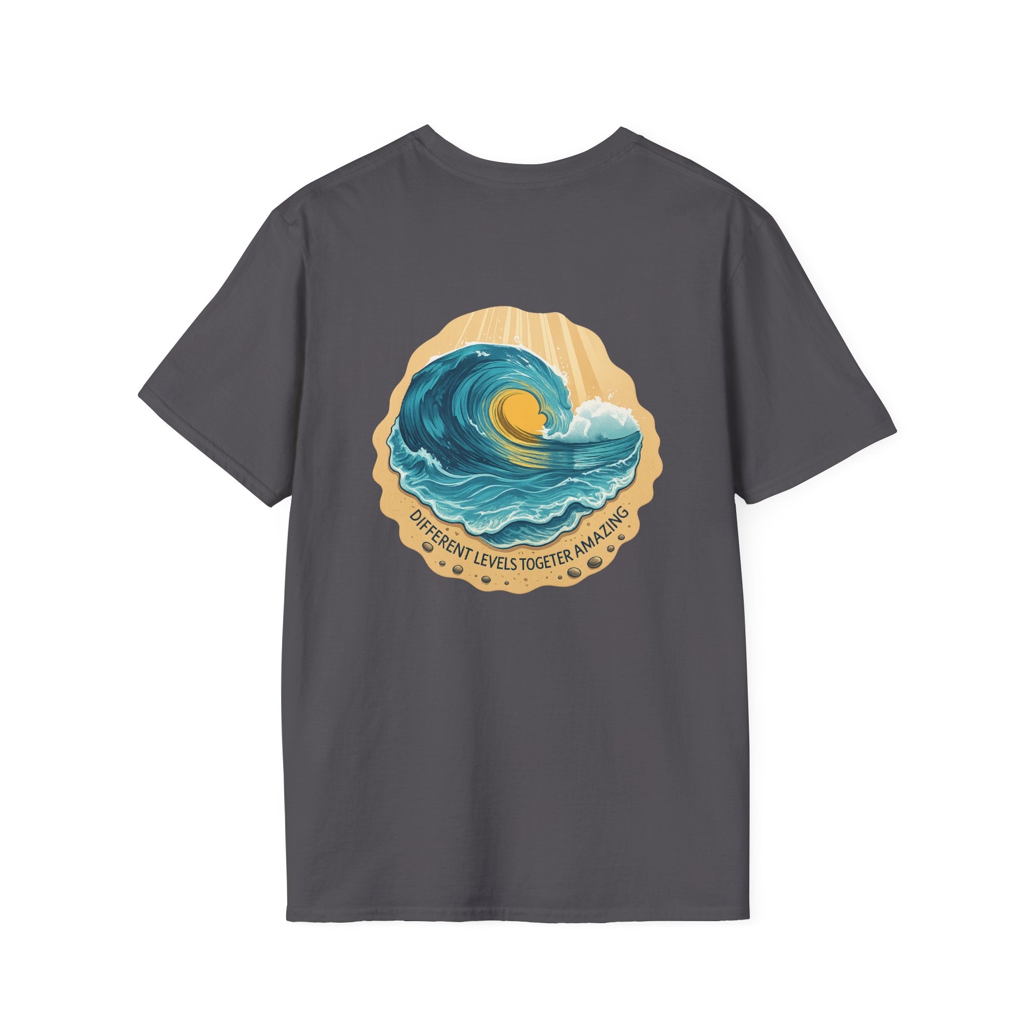 Amazing Wave graphic tee in charcoal