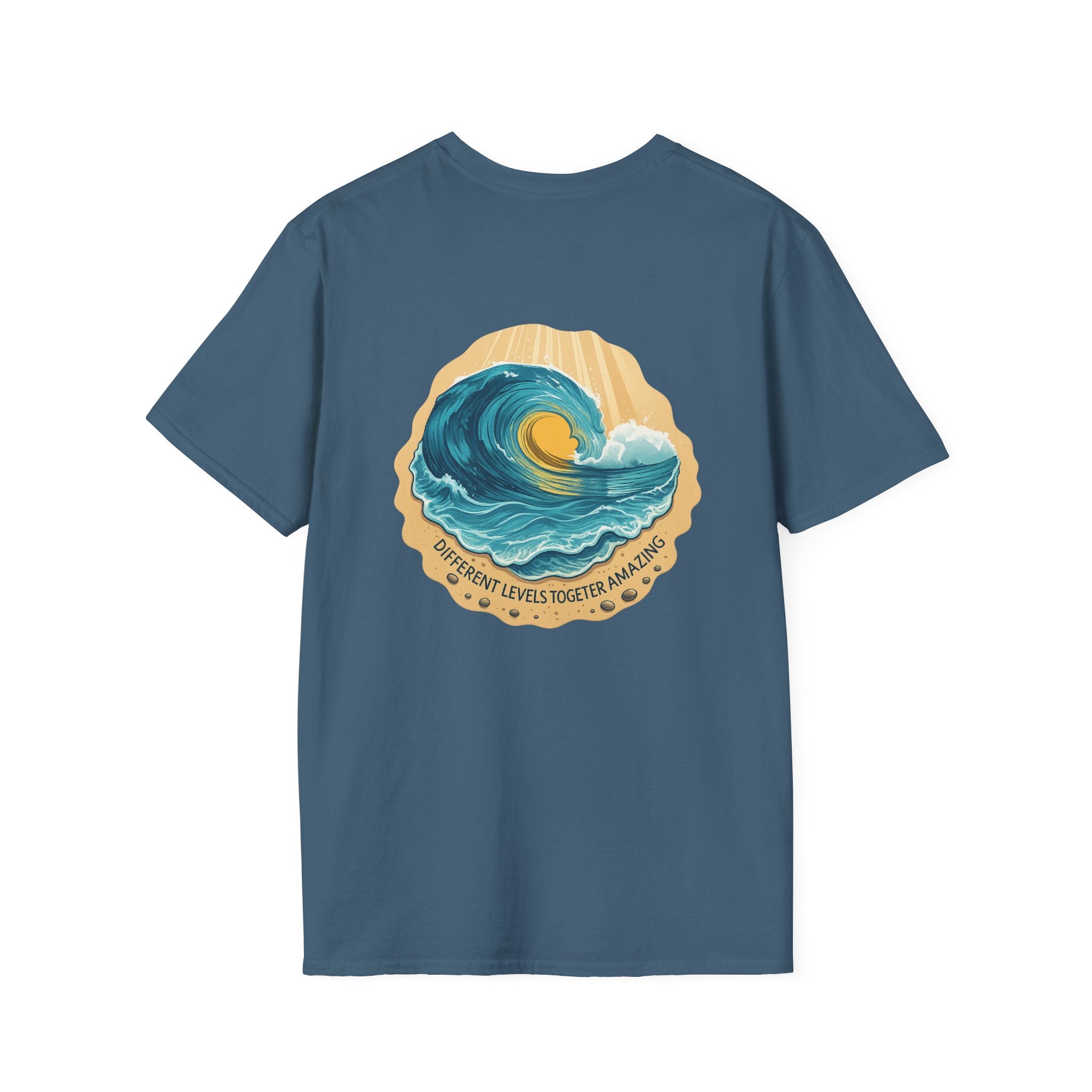 Amazing Wave graphic tee in indigo blue