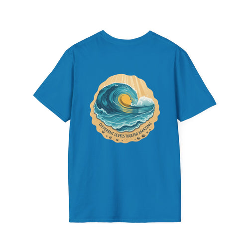 Amazing Wave graphic tee in sapphire
