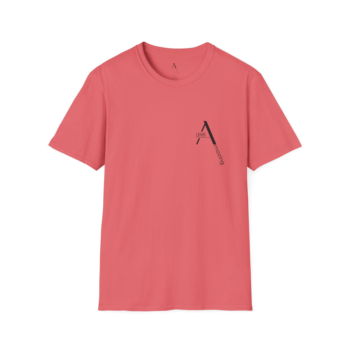 Ascending Mountain graphic tee in coral silk