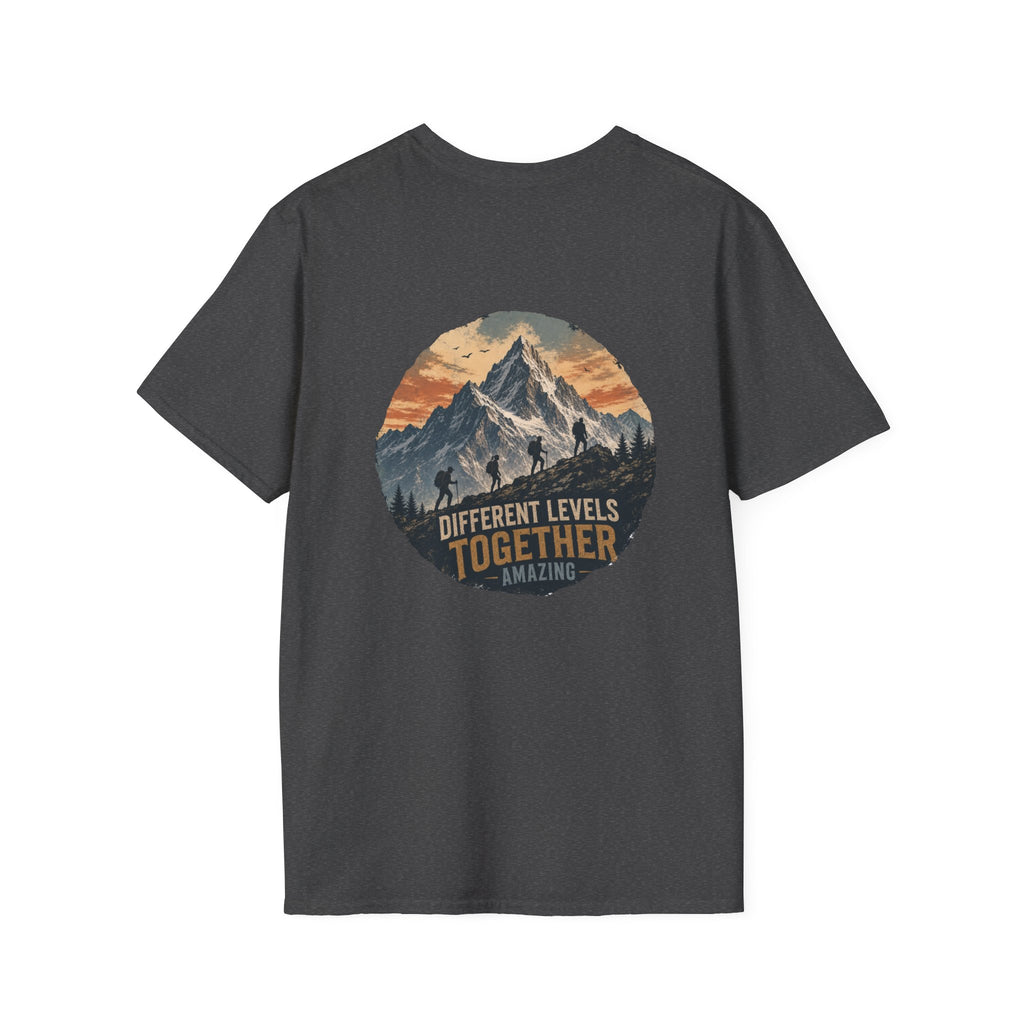 Ascending Mountain graphic tee in dark heather