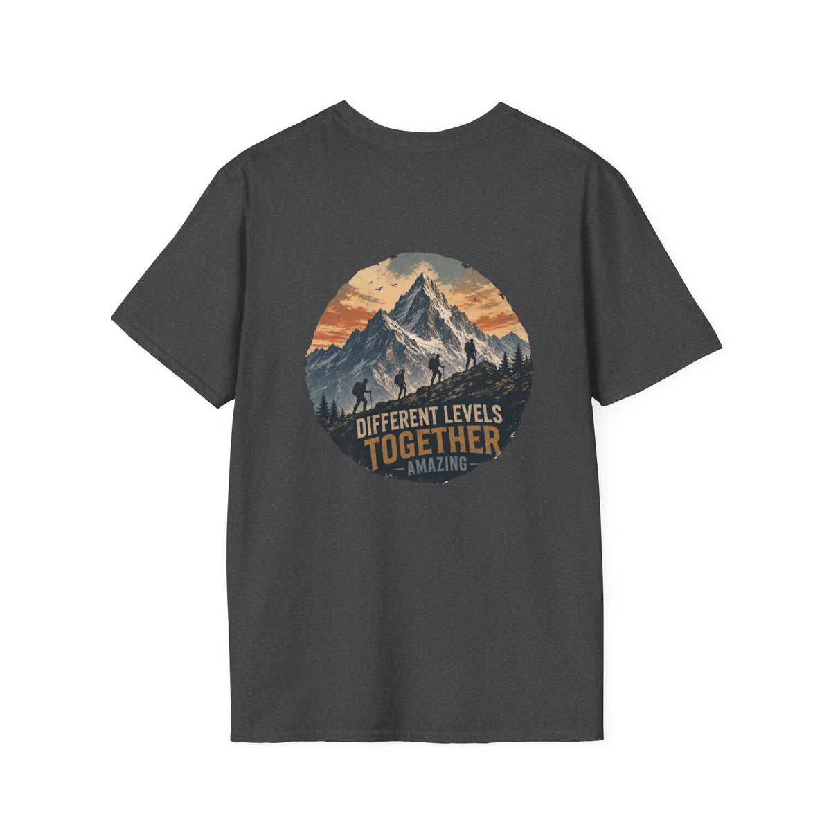 Ascending Mountain graphic tee in dark heather