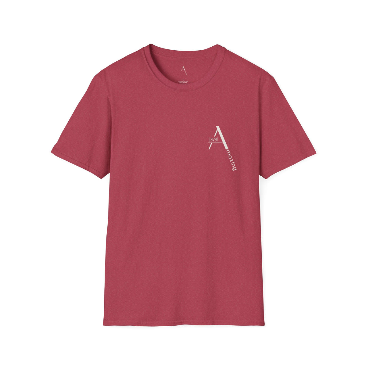 Ascending Mountain graphic tee in heather cardinal