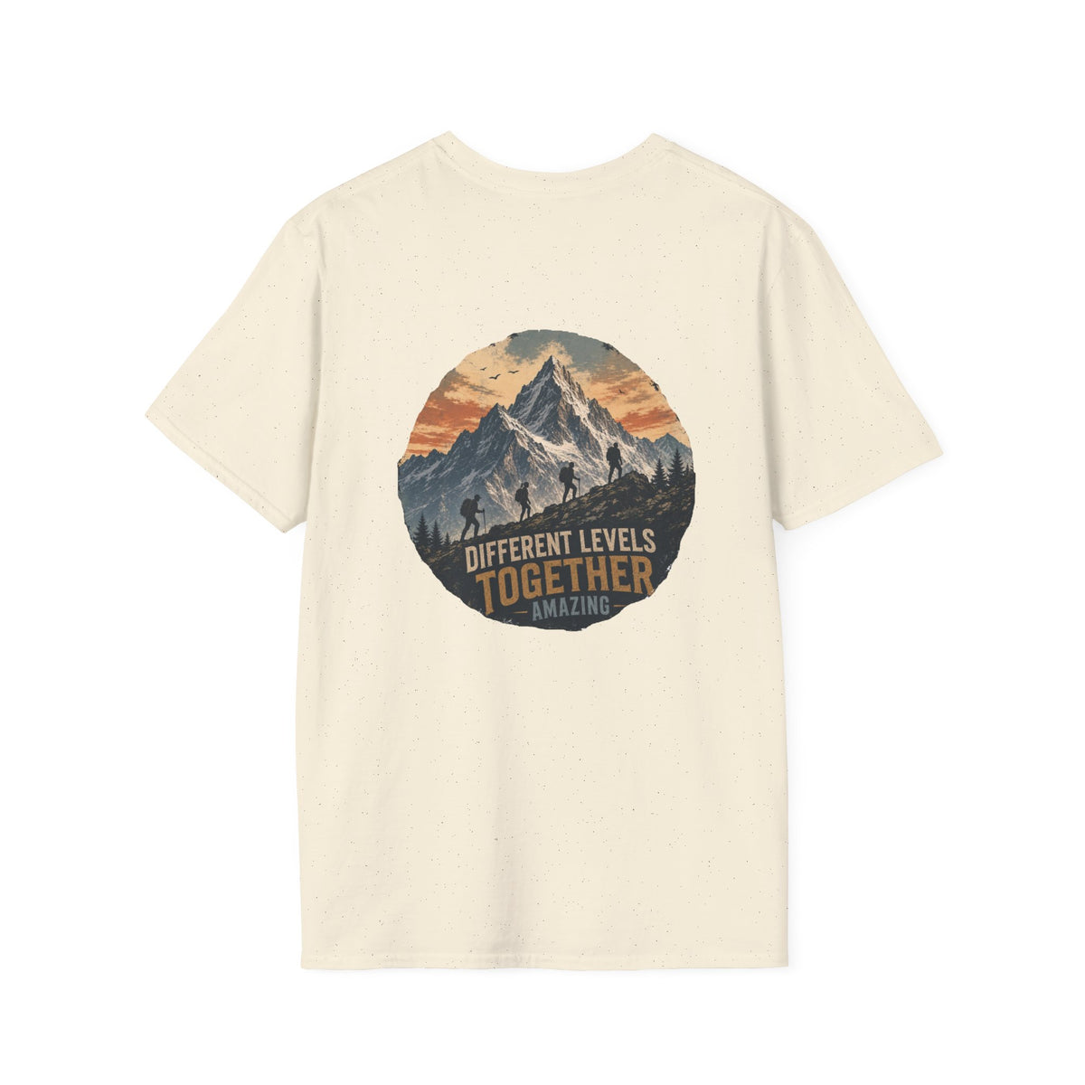Ascending Mountain graphic tee in natural