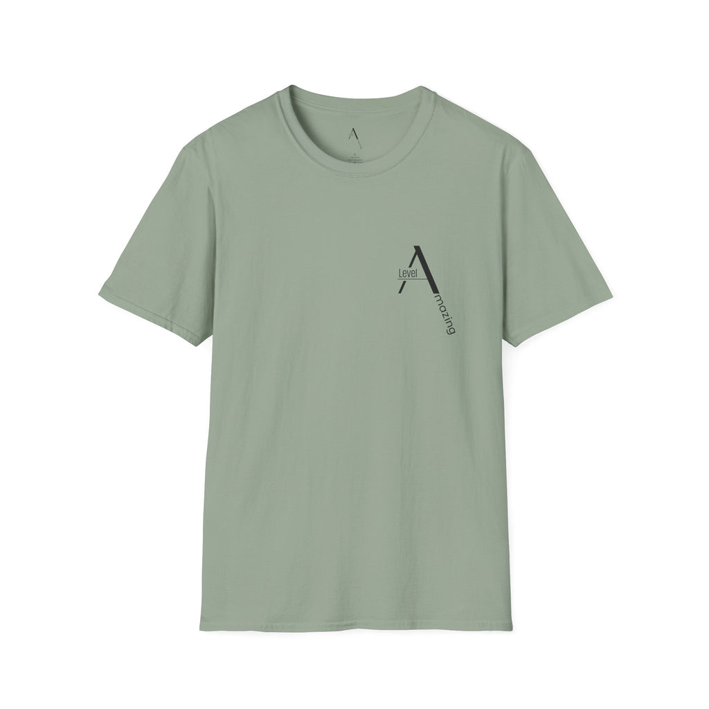 Ascending Mountain graphic tee in sage