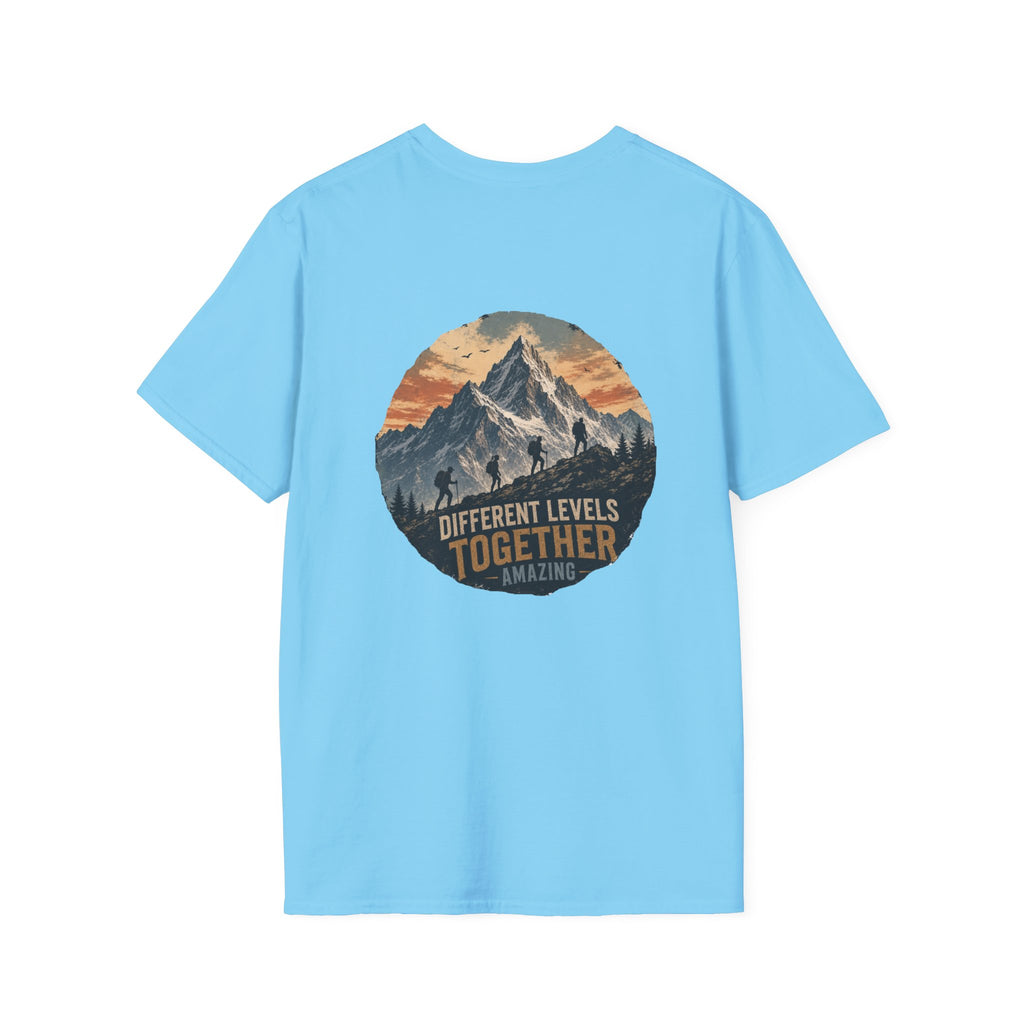 Ascending Mountain graphic tee in sky