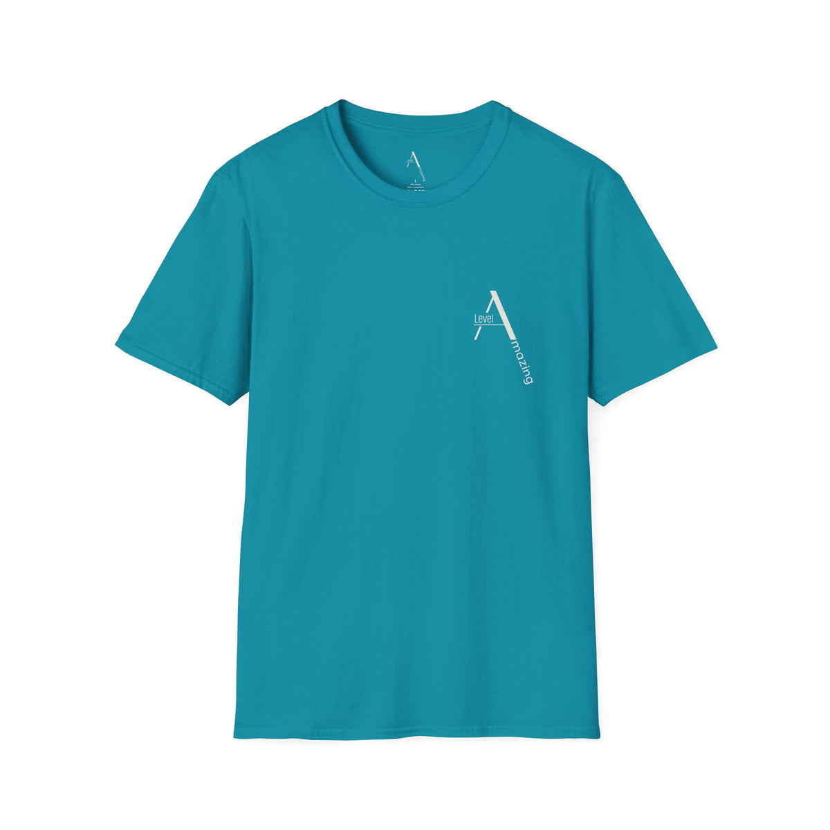 Ascending Mountain graphic tee in tropical blue