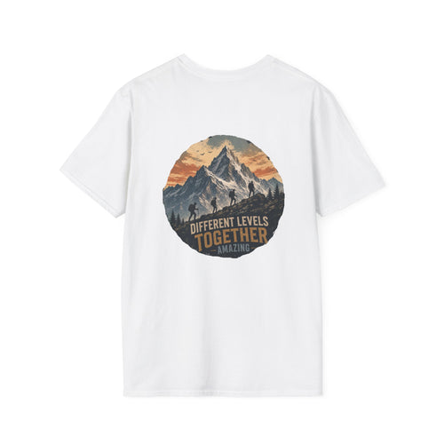 Ascending Mountain graphic tee in white