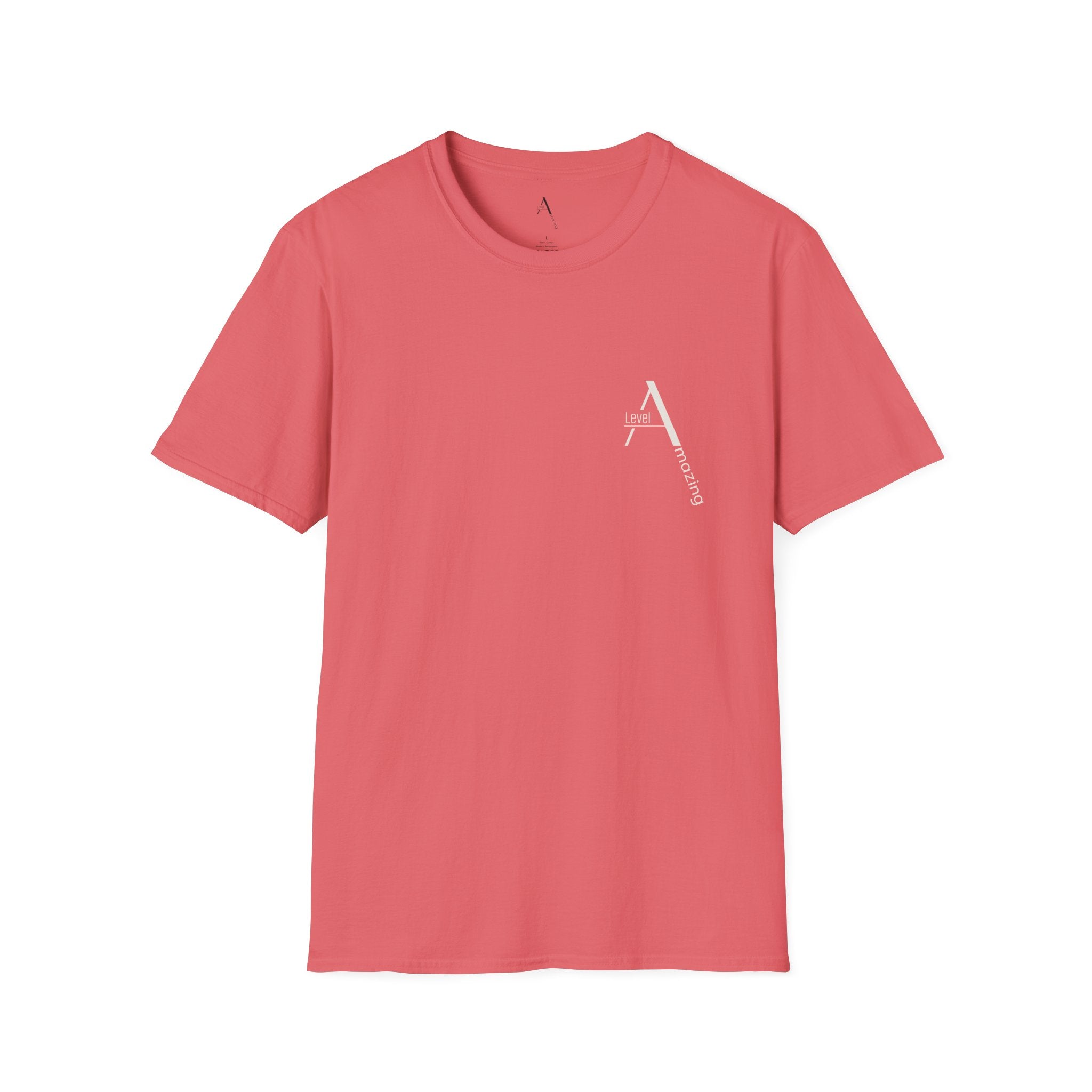 Different Levels Together Amazing graphic tee in coral silk