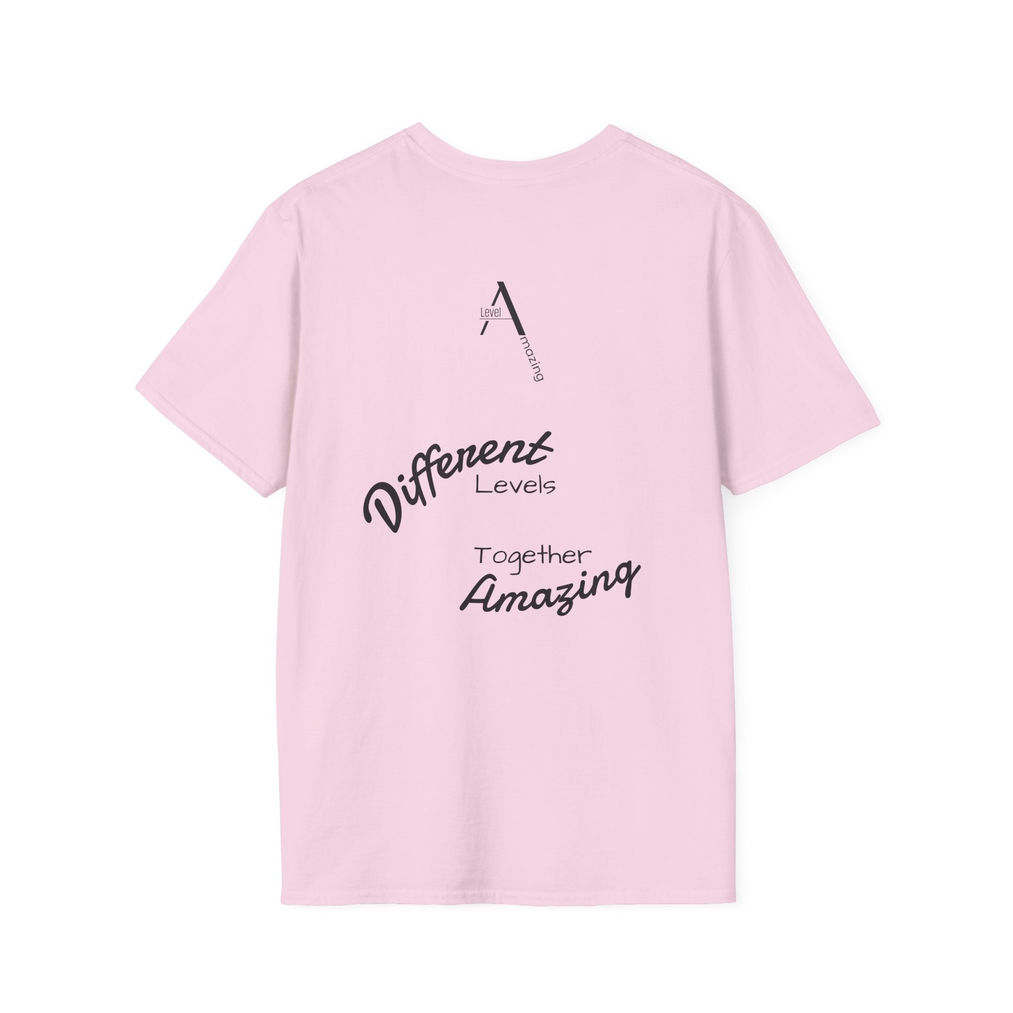Different Levels Together Amazing graphic tee in light pink