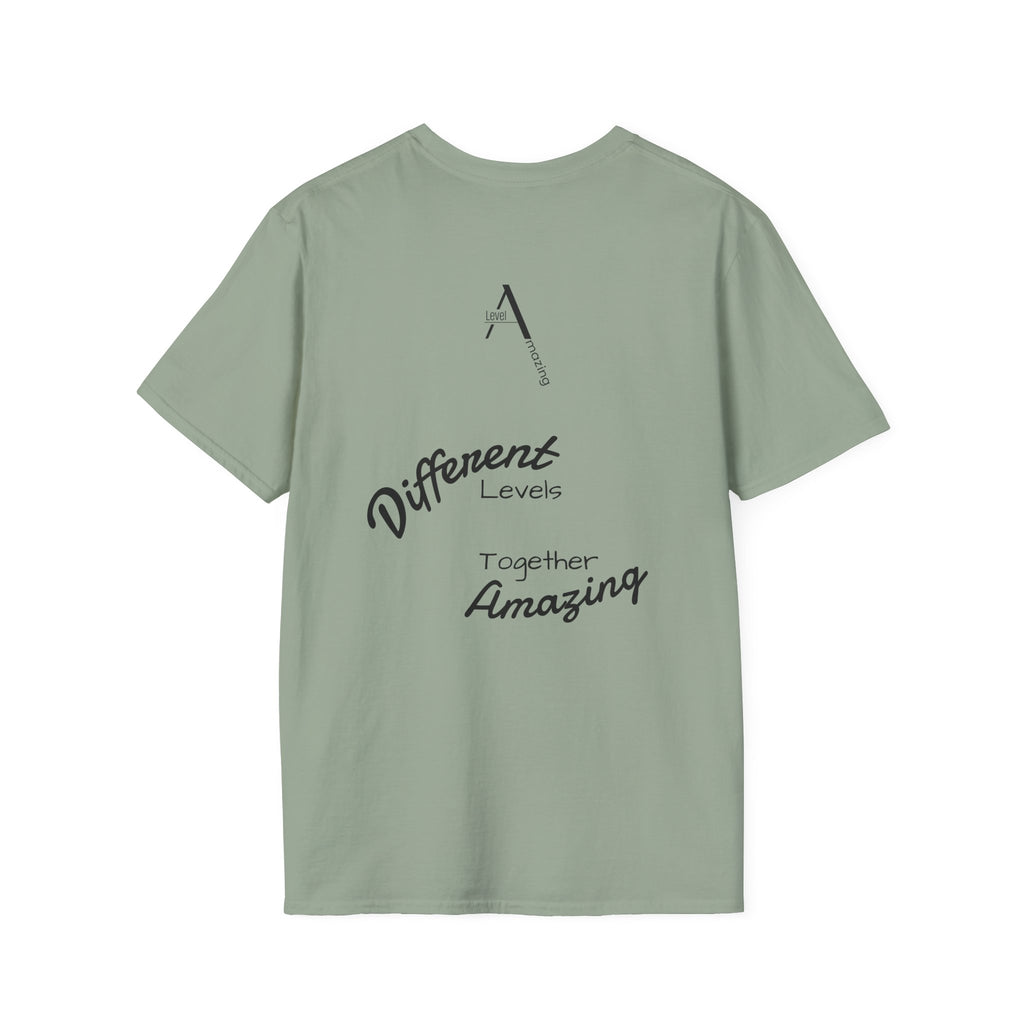 Different Levels Together Amazing graphic tee in sage