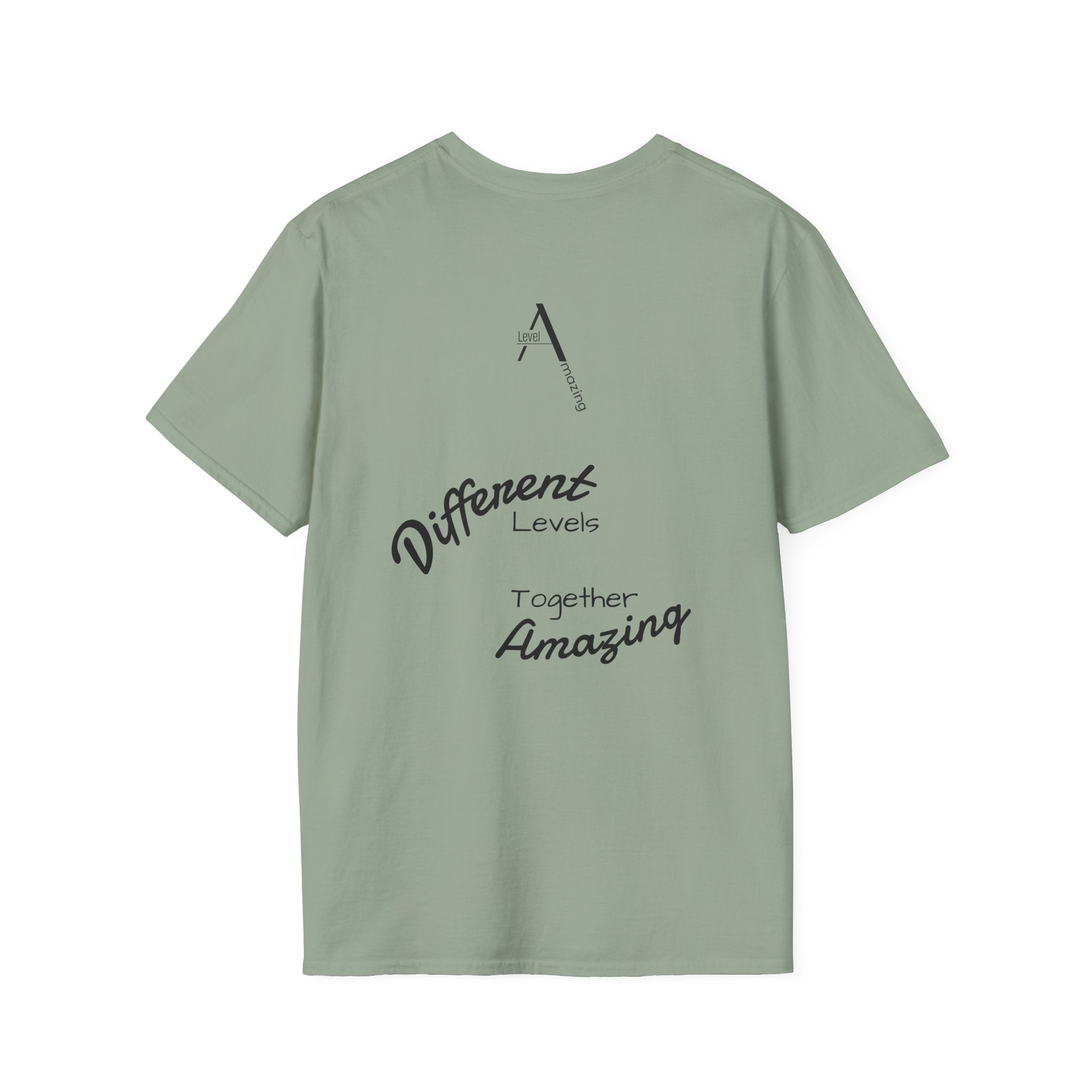 Different Levels Together Amazing graphic tee in sage