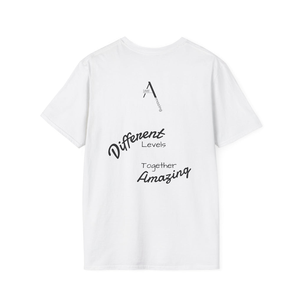 Different Levels Together Amazing graphic tee in white