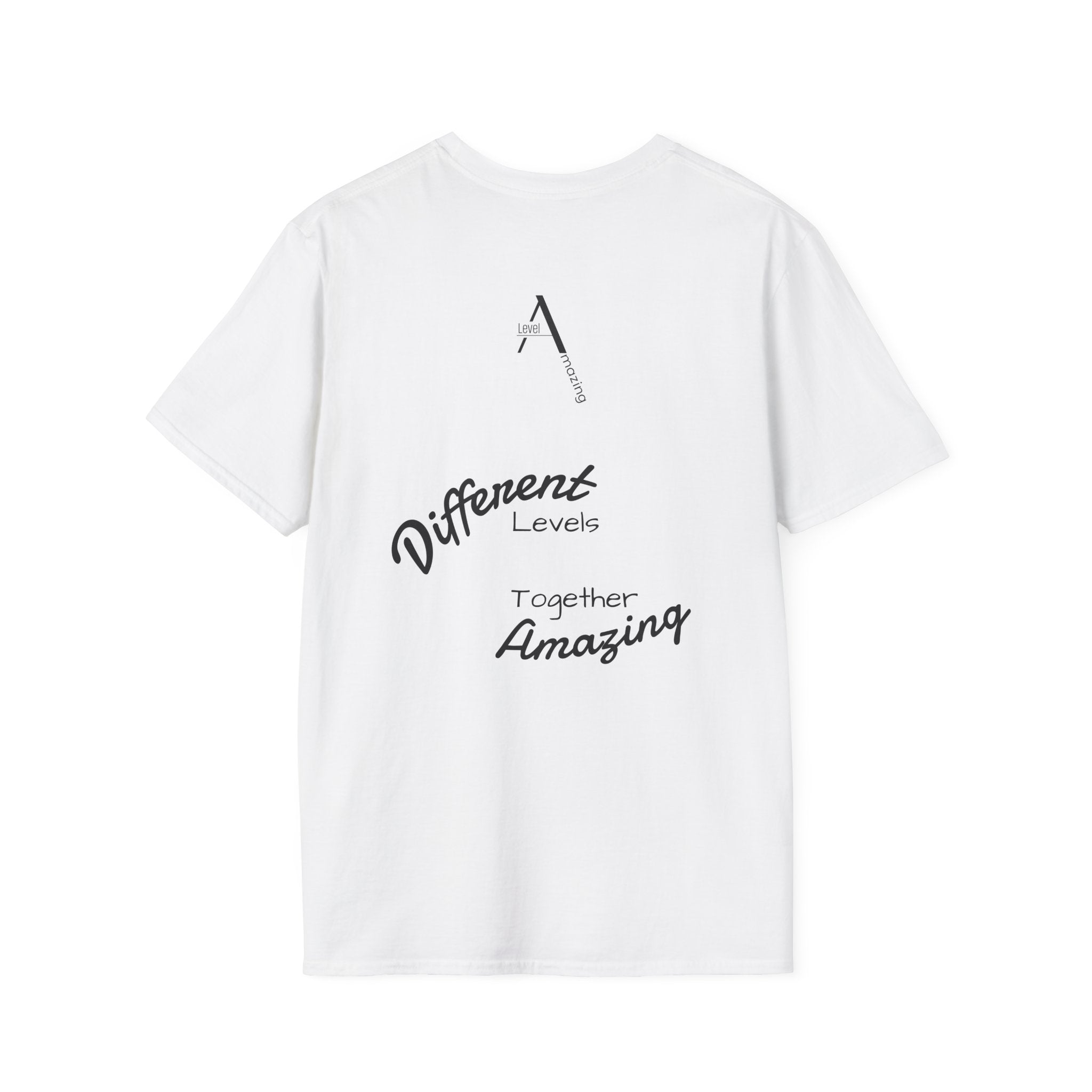 Different Levels Together Amazing graphic tee in white