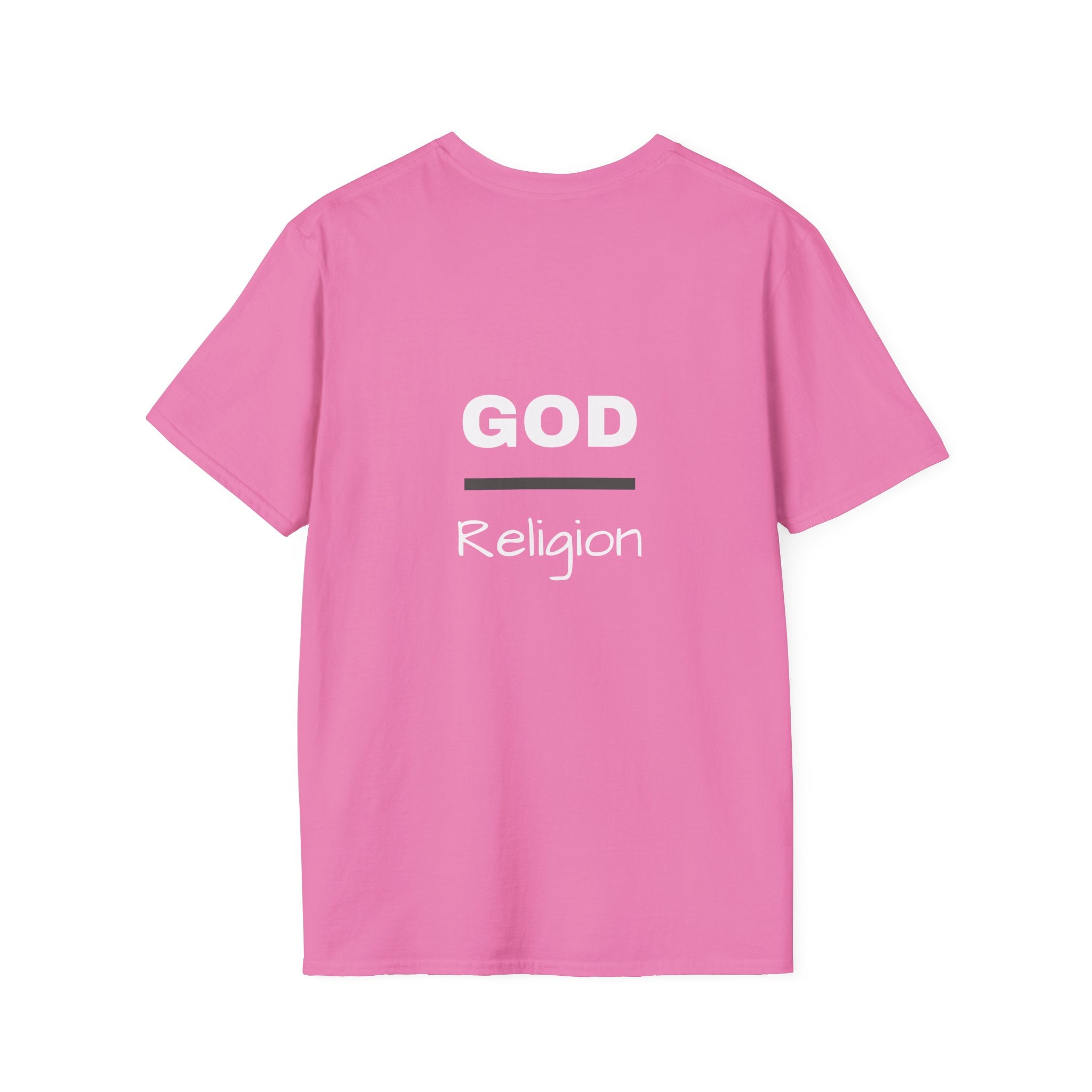 God Over Religion graphic tee in azalea