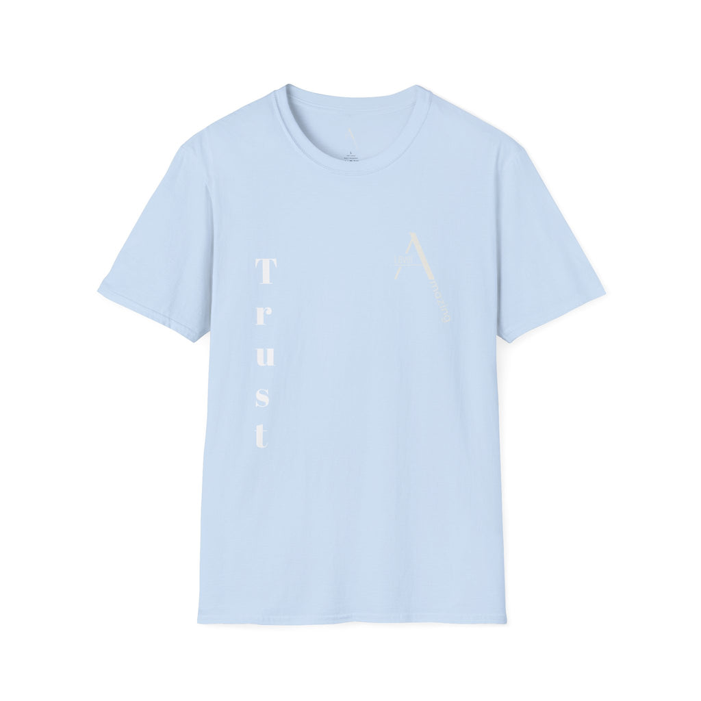 God Over Religion graphic tee in light blue