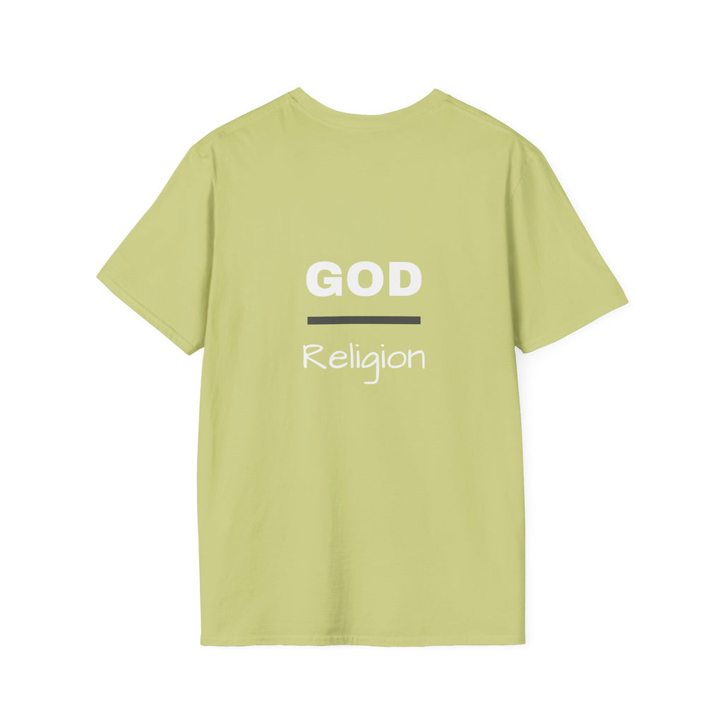 God Over Religion graphic tee in pistachio
