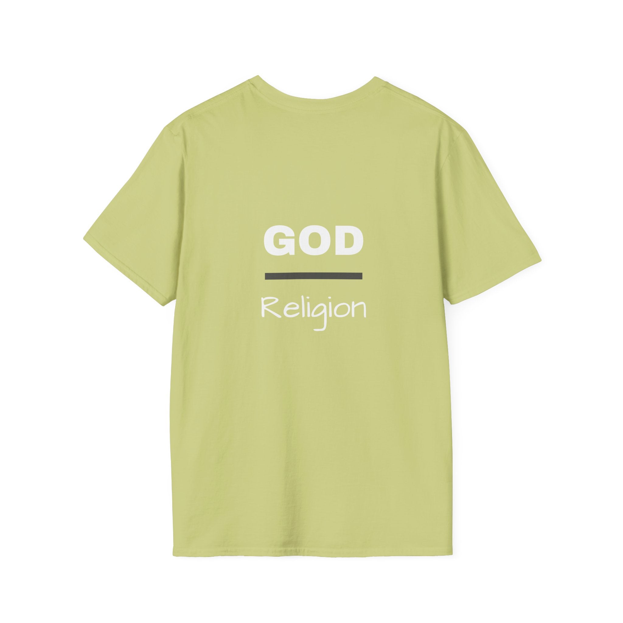 God Over Religion graphic tee in pistachio