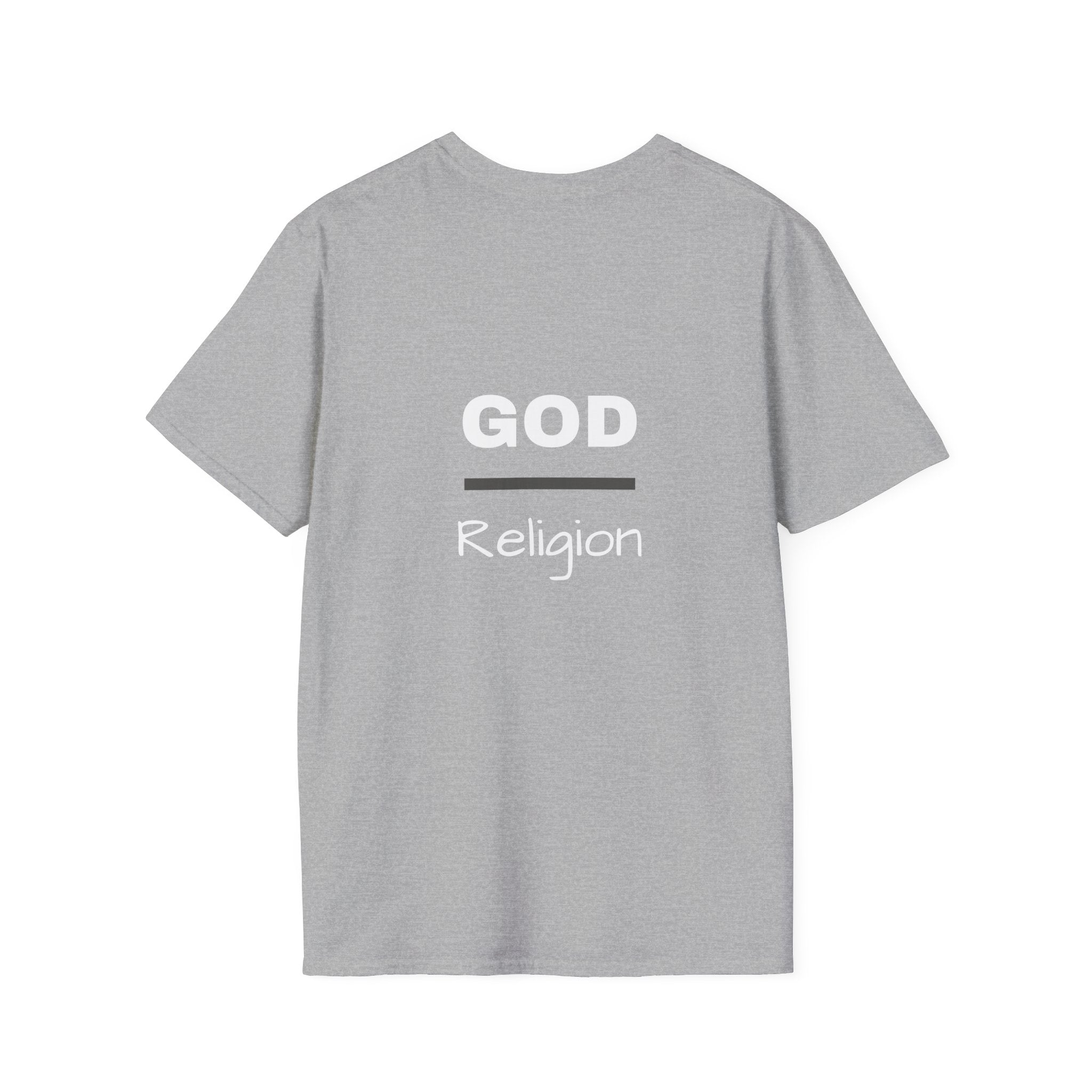 God Over Religion graphic tee in sport grey