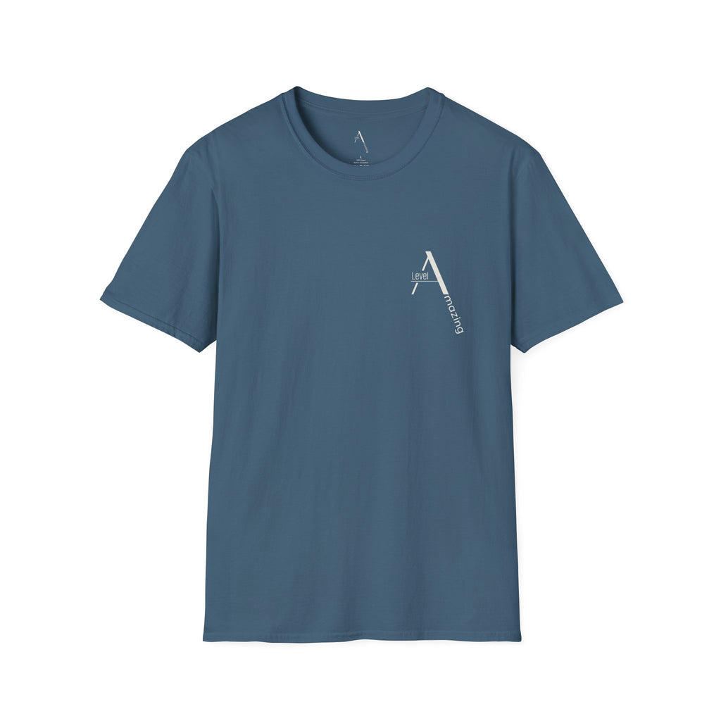 Him graphic tee in indigo blue