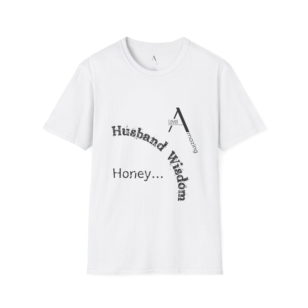 Husband Wisdom graphic tee in white