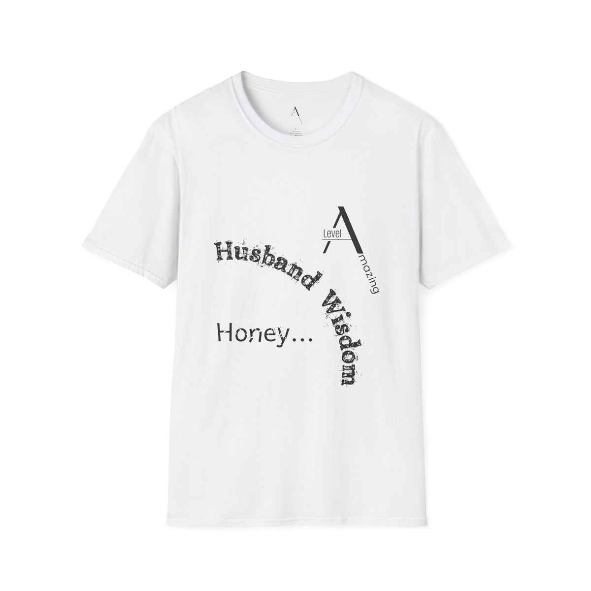 Husband Wisdom graphic tee in white