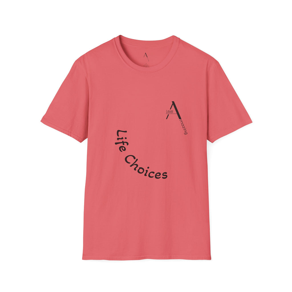 LifeChoices graphic tee in coral silk
