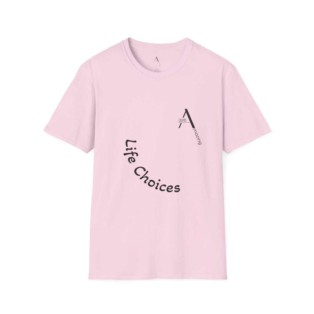 LifeChoices graphic tee in light pink
