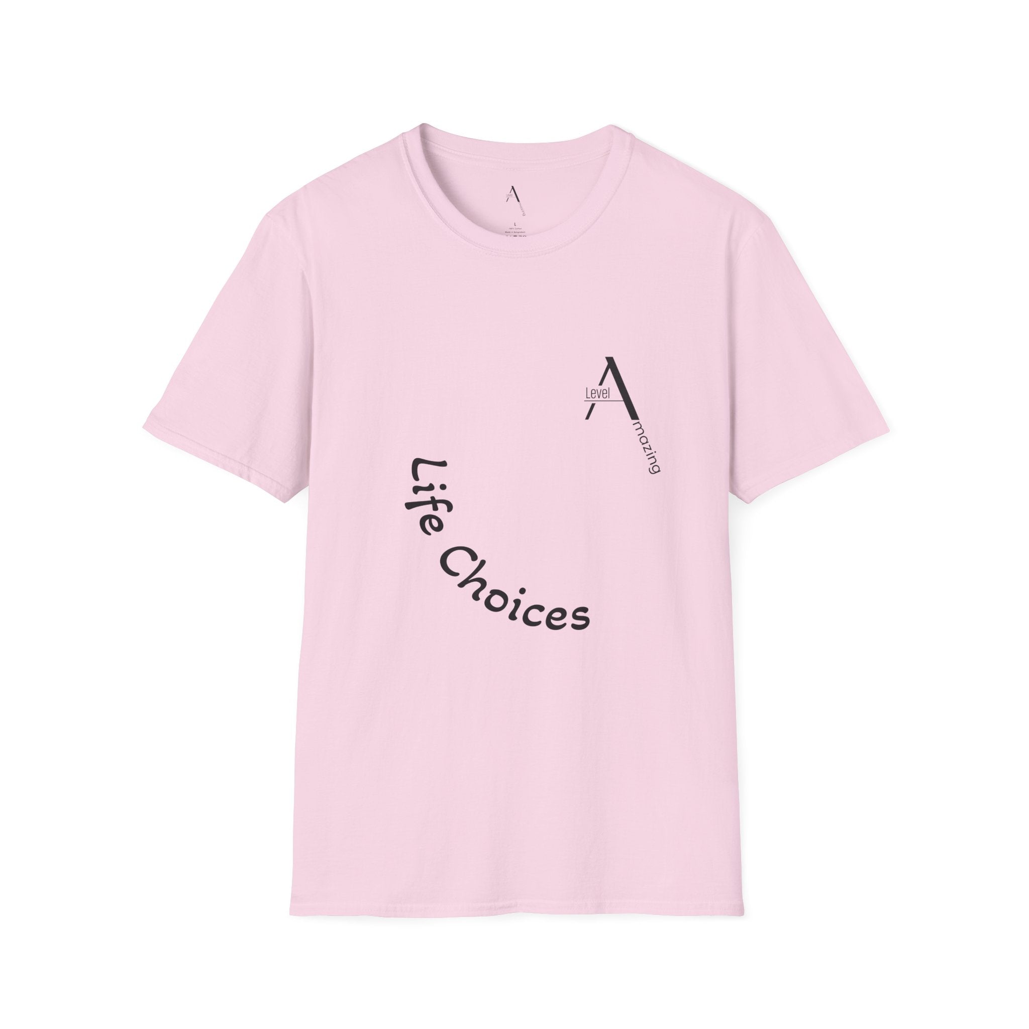LifeChoices graphic tee in light pink