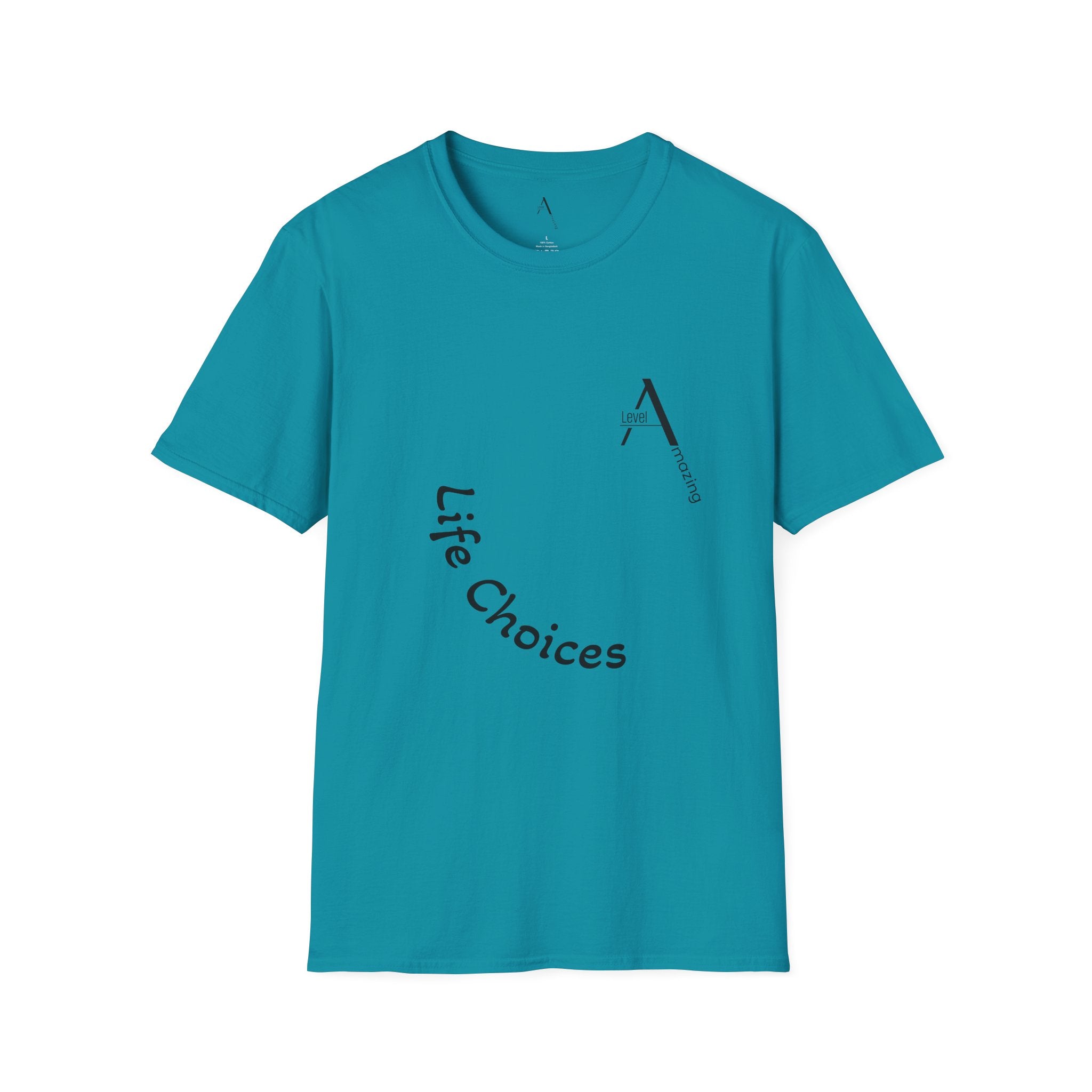 LifeChoices graphic tee in tropical blue