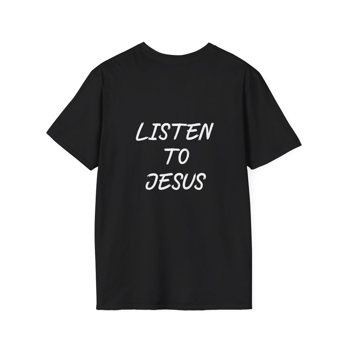 Listen graphic tee in black