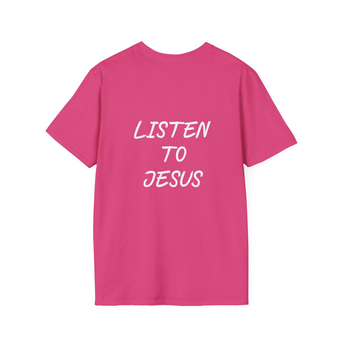 Listen graphic tee in heliconia
