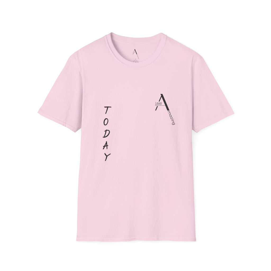 Listen graphic tee in light pink