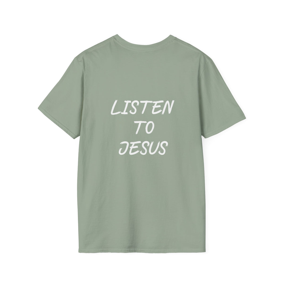 Listen graphic tee in sage