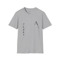Listen graphic tee in sport grey