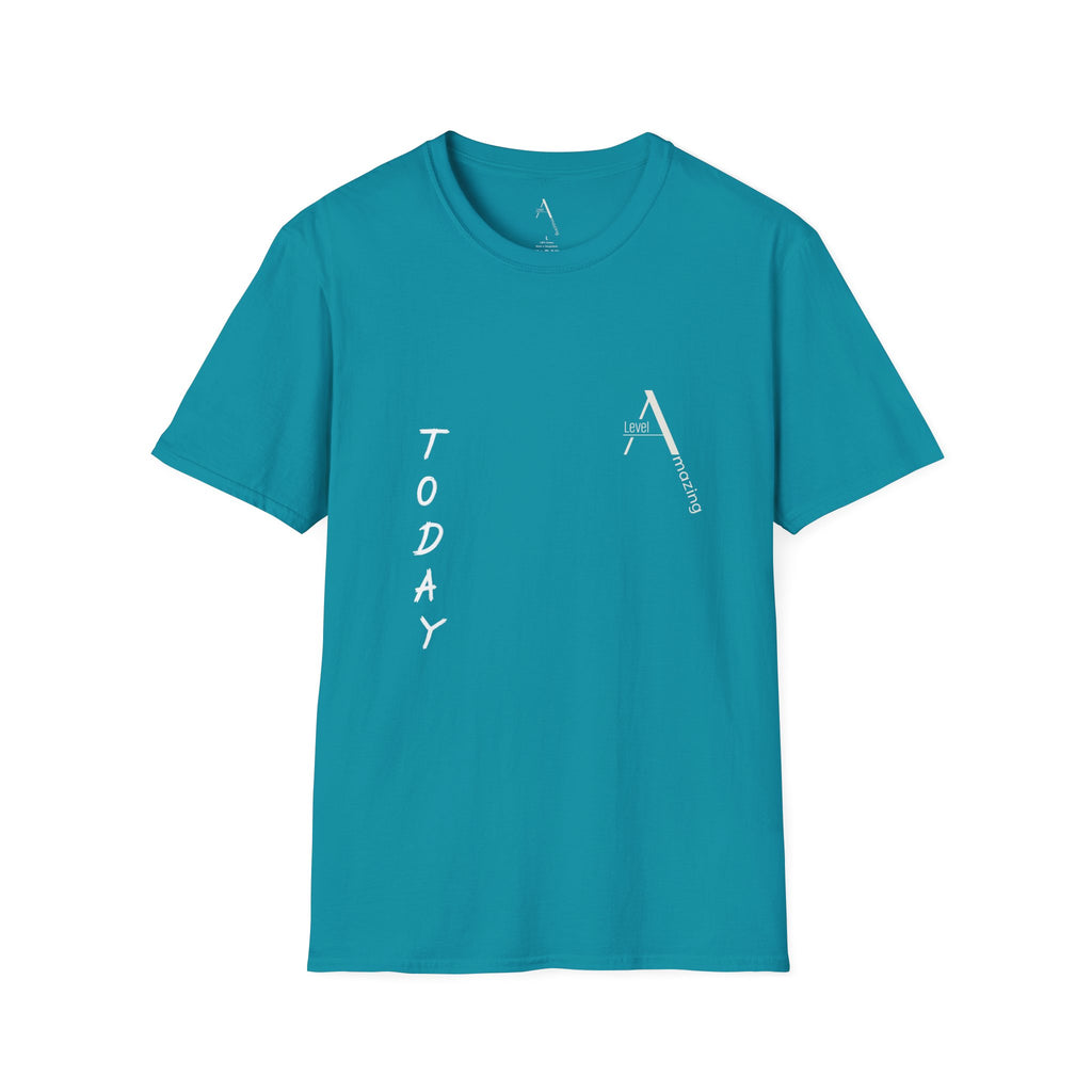 Listen graphic tee in tropical blue