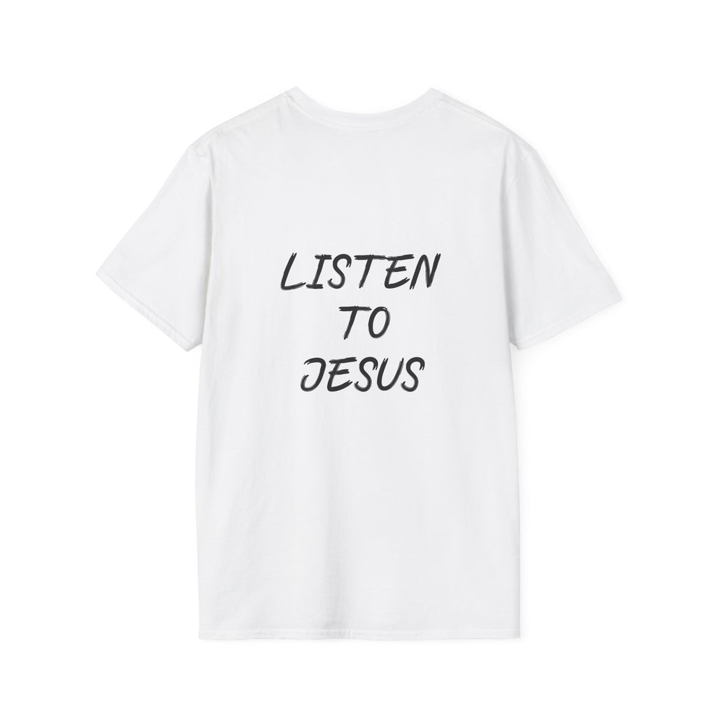 Listen graphic tee in white