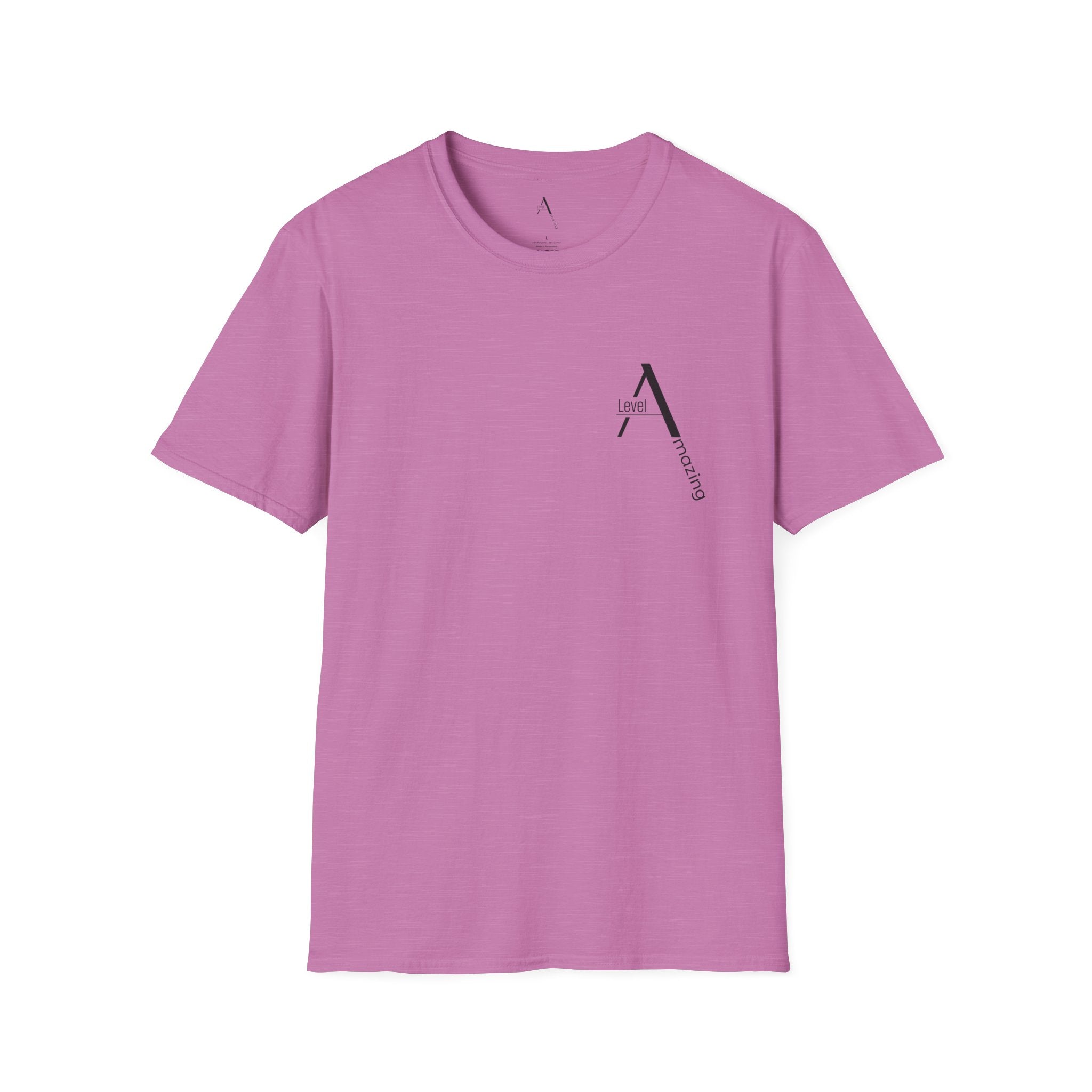 Not Bossy graphic tee in heather radiant orchid