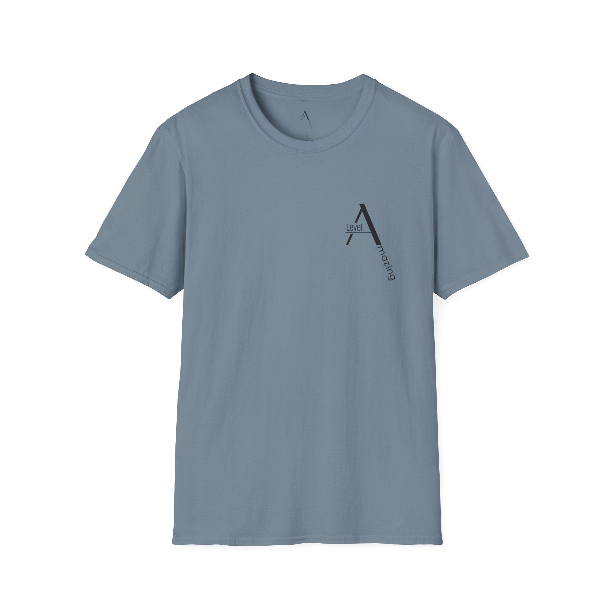 Not Bossy graphic tee in stone blue