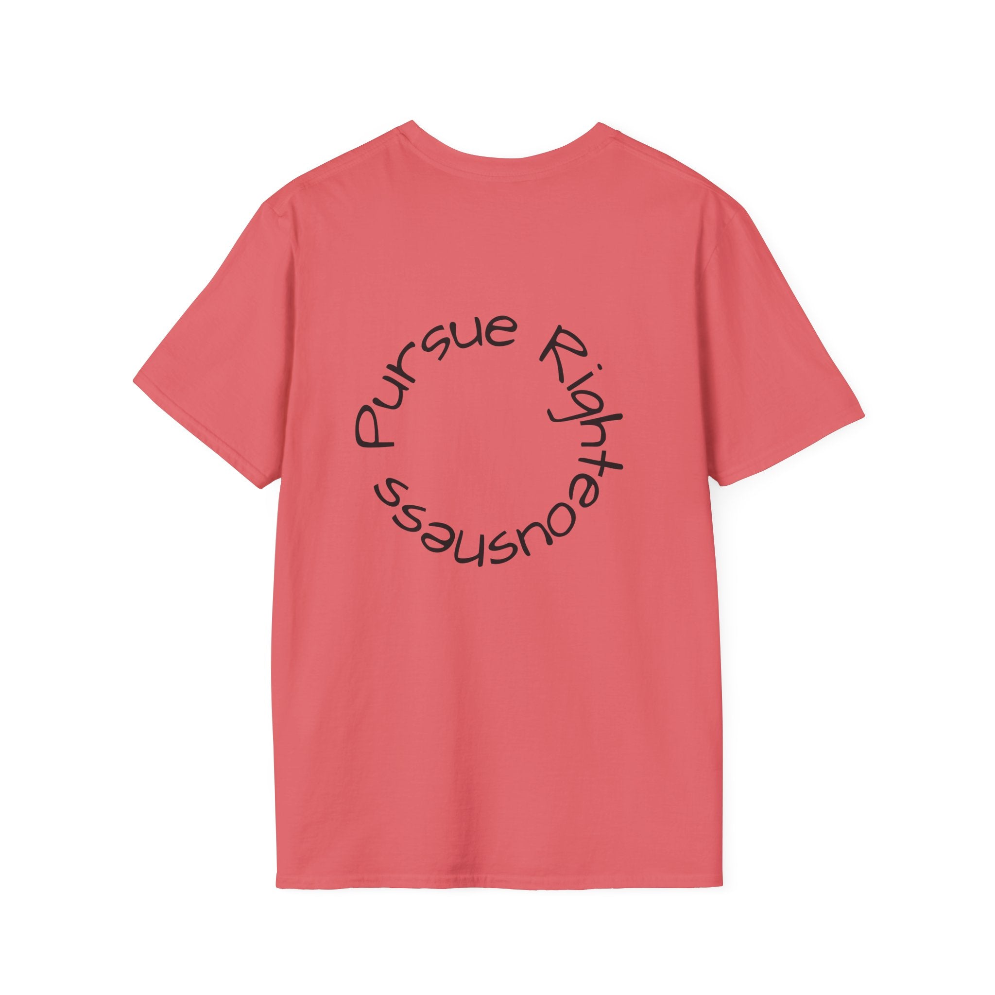 Pursue graphic tee in coral silk
