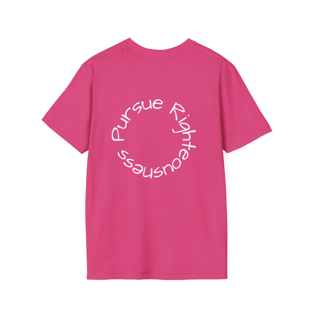 Pursue graphic tee in heliconia