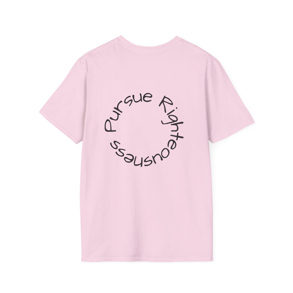 Pursue graphic tee in light pink