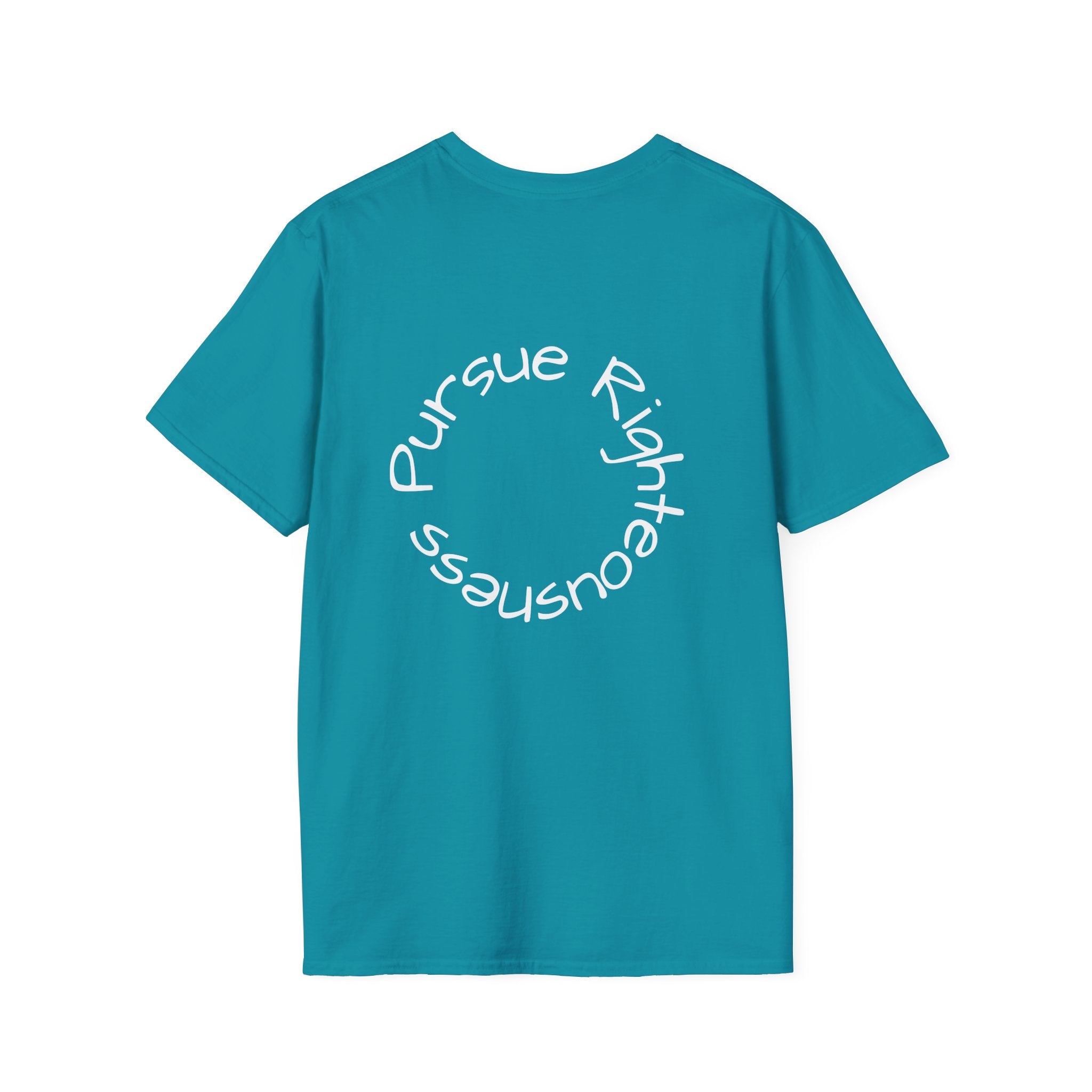 Pursue graphic tee in tropical blue