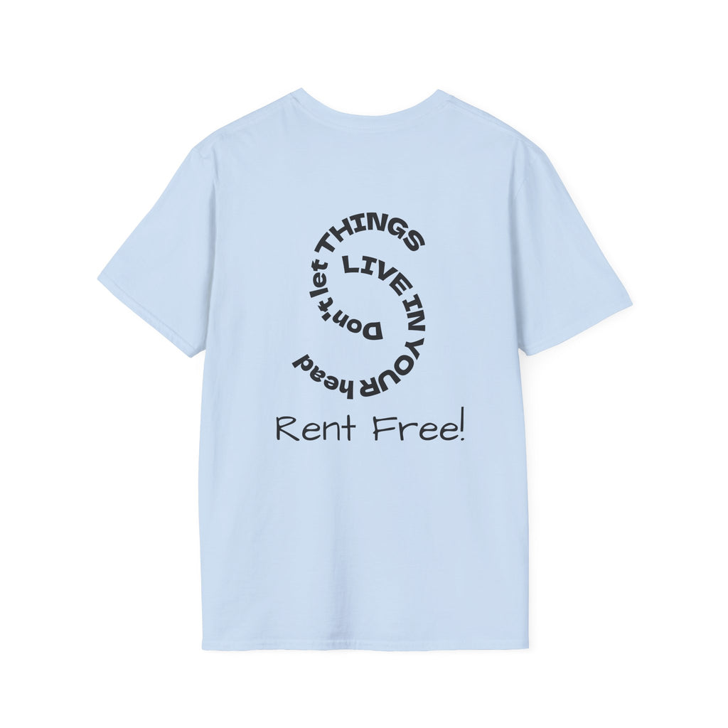 Rent Free graphic tee in light blue