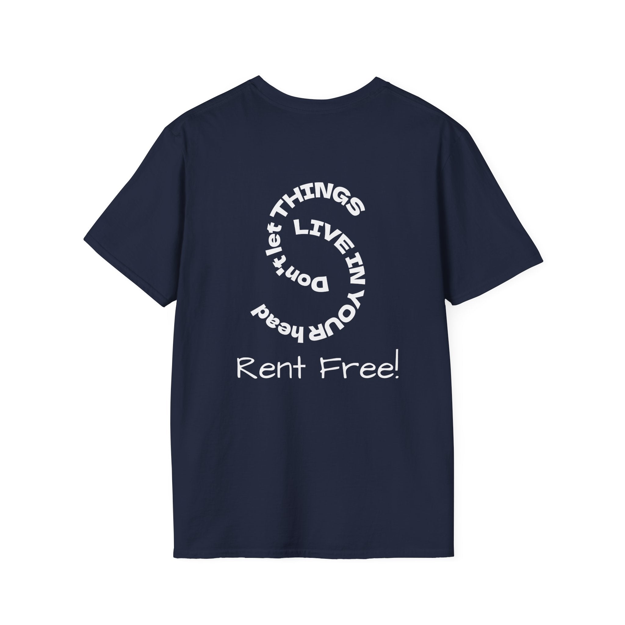 Rent Free graphic tee in navy