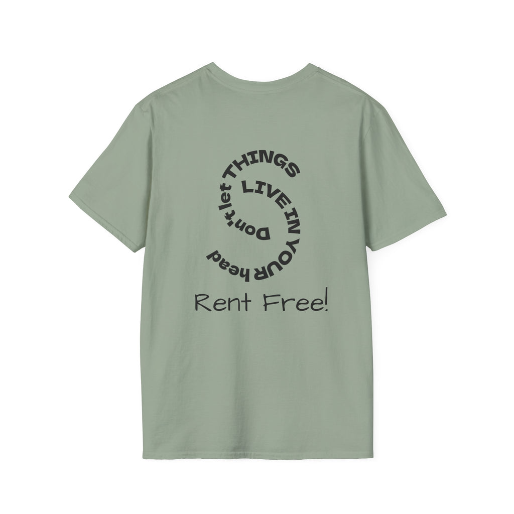 Rent Free graphic tee in sage