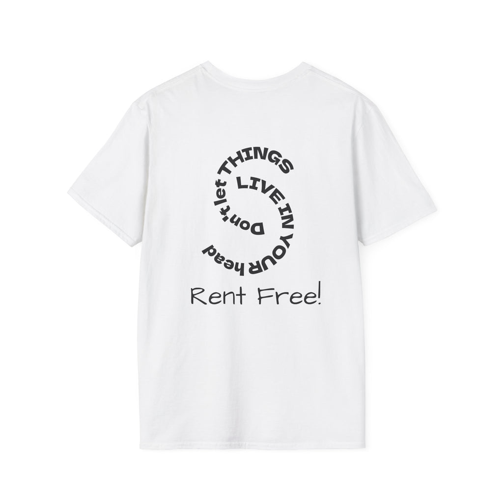 Rent Free graphic tee in white