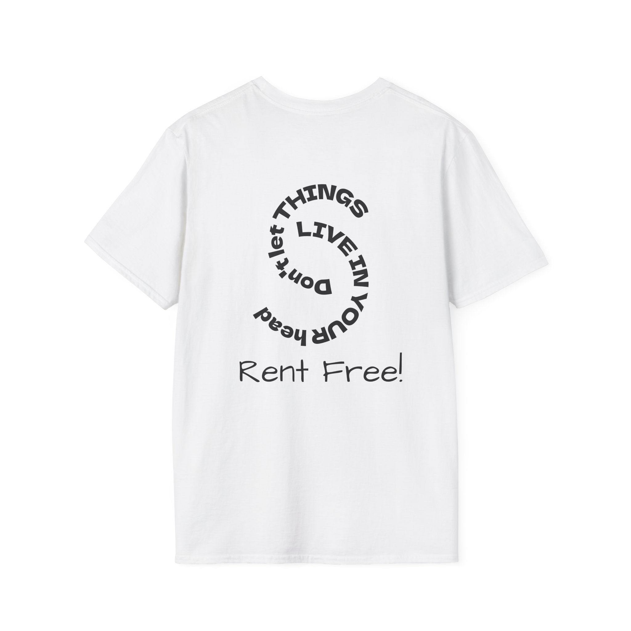 Rent Free graphic tee in white